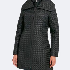 Dawn Levy Black Quilted Puffer Coat